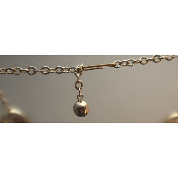 Vintage Bronze Thermoset Necklace Teardrop Links - Picture 4 of 5